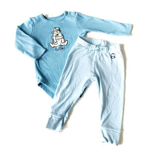 Gymboree 12-18 Months Polar Bear Outfit Light Blue